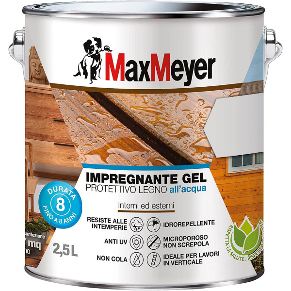  Maxmeyer Impregnante Acqua Gel rovere  flacone da 2.5 lt   