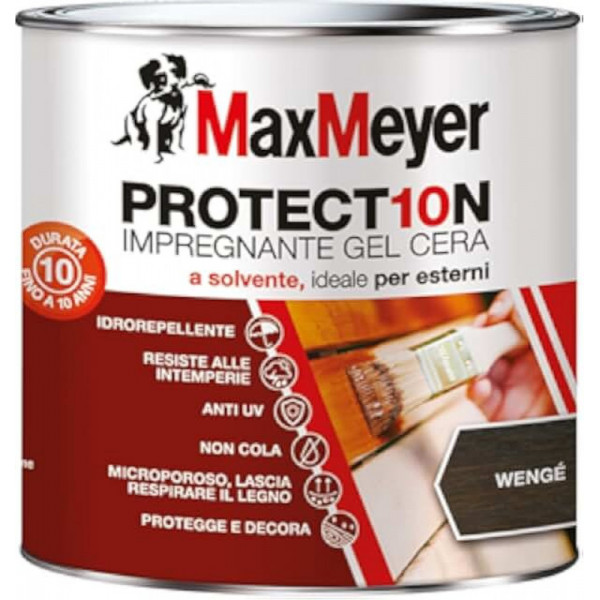 Impermeabilizzante Protettivo per Legno Wengé - Finitura Satinata con Cera - 0,75 L