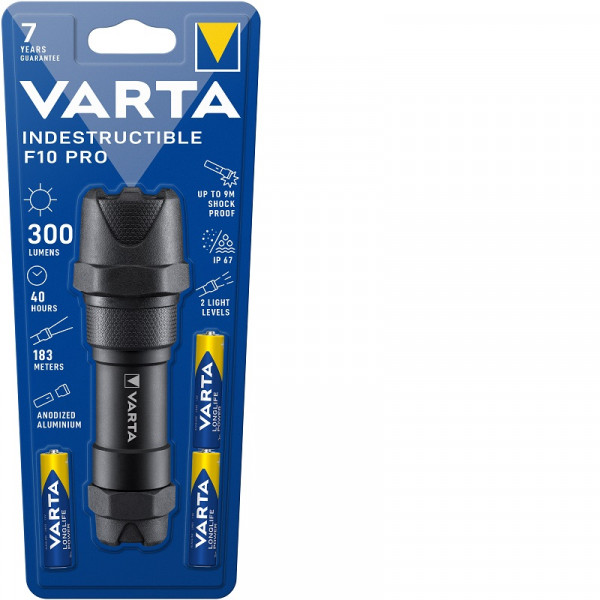 Varta Indestructible F10 Pro LED Torcia 350lm  