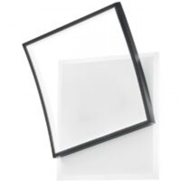 Plafoniera Led Ayrton quadrata nera 42W Fan Europe