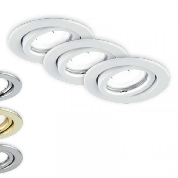 Kit 3 Faretti LED Matrix Orientabili Bianchi