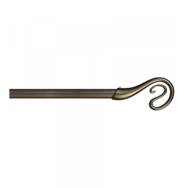 KIT BASTONE PER TENDE NAIROBI 120/210 CM BRONZO CON SUPPORTI 