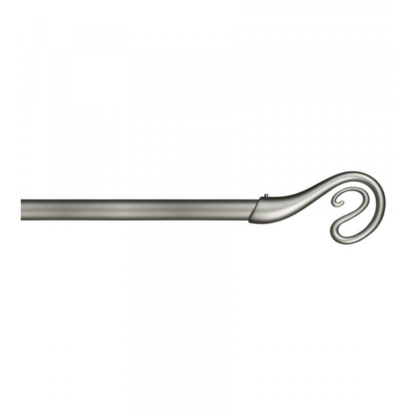 KIT  BASTONE NAIROBI CM.120/210 NICHEL CON SUPPORTI 
