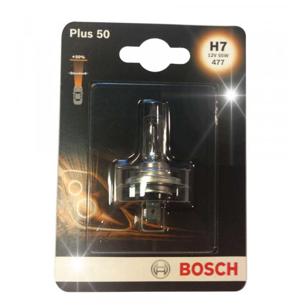 LAMPADINE BOSCH H7 PLUS  55W CONFEZIONE DA 1PZ