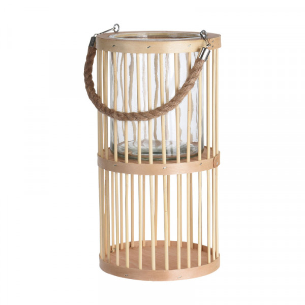 LANTERNA BAMBU 16x30 cm 