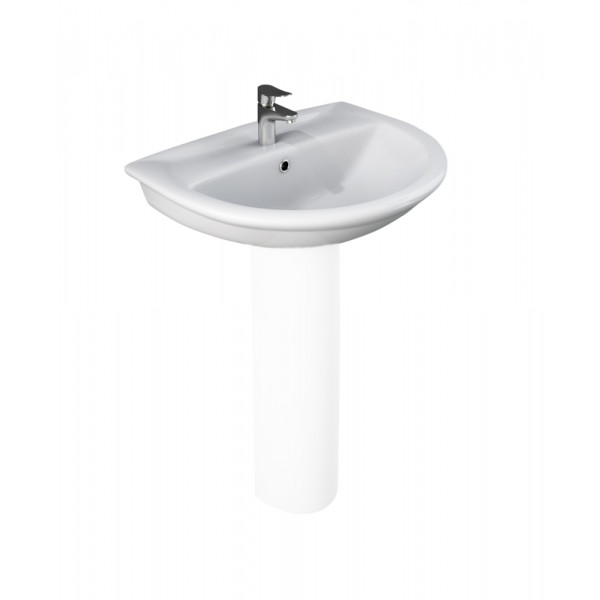 Lavabo 60 cm della serie fiore sospeso senza colon | Idroclic 