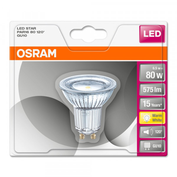 Osram LED GU10 6,9 Watt 2700 Kelvin 575 Lumen