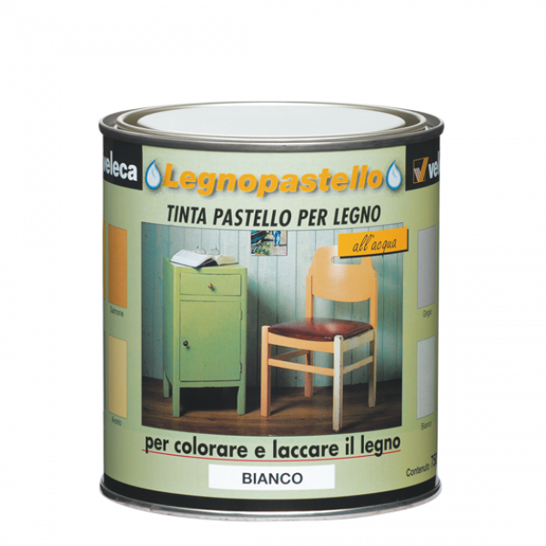 Veleca Legnopastello Tinta Pastello Bianco flacone da 250 ml 