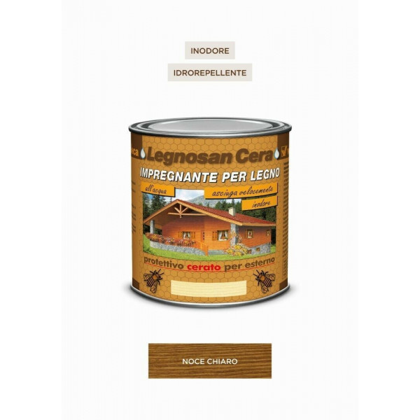 LEGNOSAN CERA NOCE CHIARO FLACONE DA 750 ML 