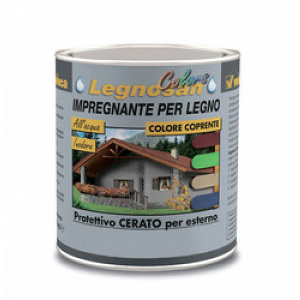 LEGNOSAN   IMPREGNANTE PER LEGNO GRIGIO SCURO FLACONE DA 750 ML 
