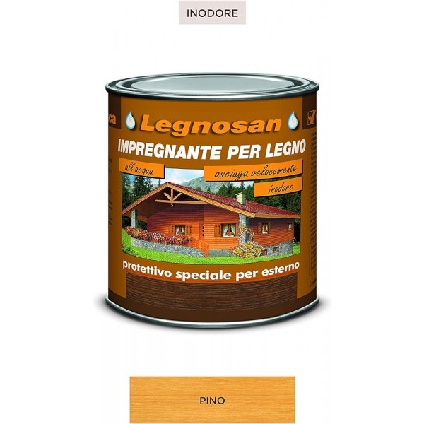 LEGNOSAN IMPREGNANTE PROTETTIVO ALL'ACQUA PINO FLACONE DA 750 ML 