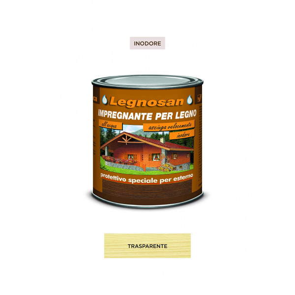 VELECA LEGNOSAN IMPREGNANTE  PROTETTIVO TRASPARENTE FLACONE DA 750 ML 