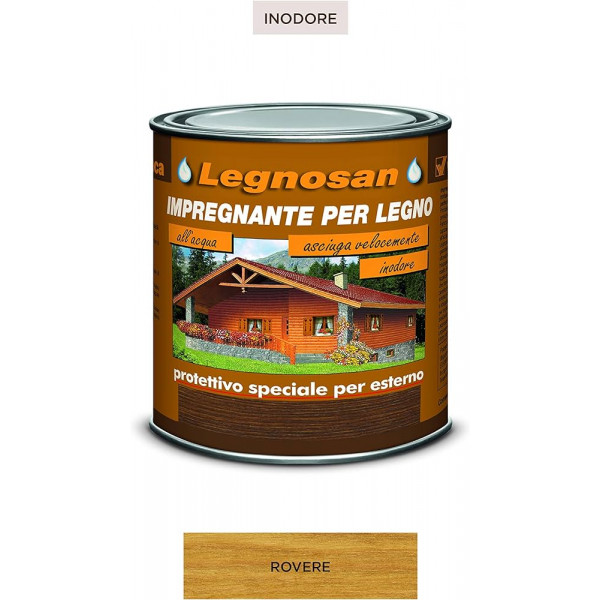 LEGNOSAN IMPREGNANTE PROTETTIVO ALL'ACQUA ROVERE FLACONE DA 750 ML 