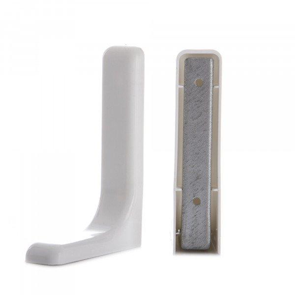 LEONARDO 12 CM  BIANCO CON VITI/TASSELLI