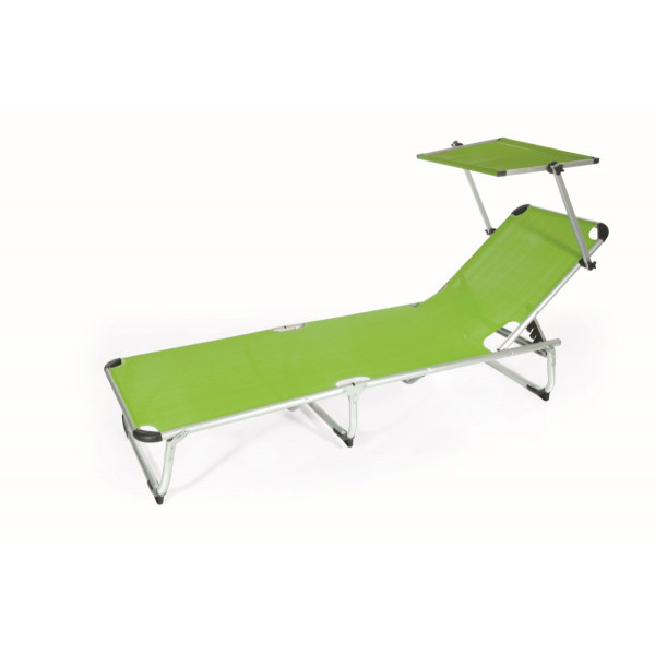 Lettino viareggio verde 187x60x30 Biacchi Ettore