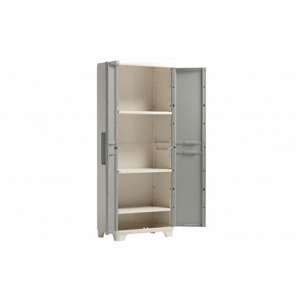 Armadio Linear Wood Alto con 3 Ripiani Regolabili - 68x39x173 cm