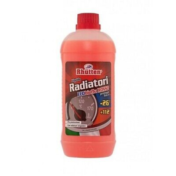 Liquido Radiatore Rosso Neutron Puro Antigelo e Anticorrosione -26°C 1L - Protezione Massima per il Tuo Motore!