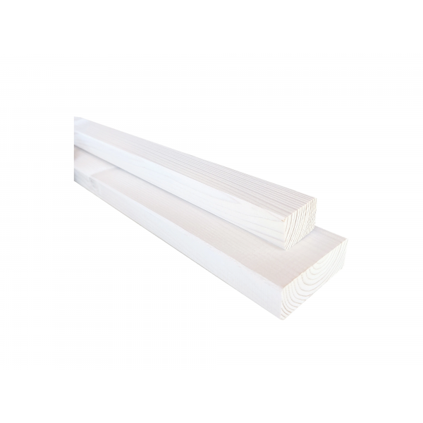 Listelli abete piallati su 4 lati bianco 20 x 45 x 2000 mm