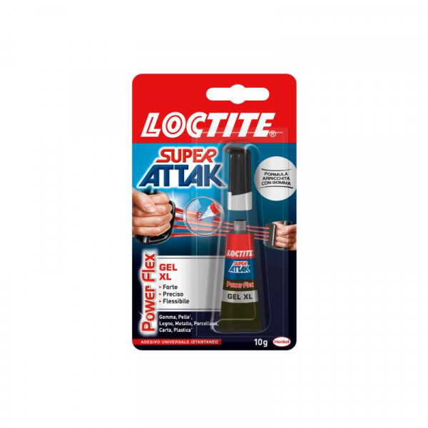 Loctite Super Attak Power Flex Gel XL - Tubetto da 10 gr