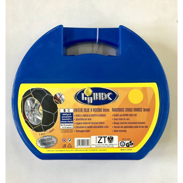 LUBEX  CATENE DA NEVE ROMBO 9 MM GRUPPO 9