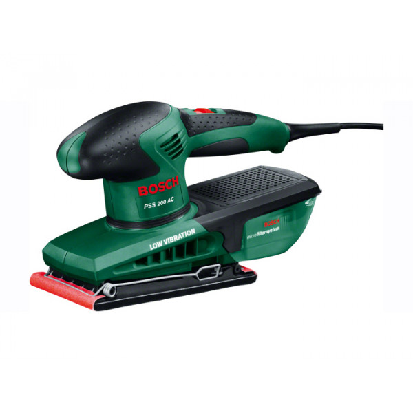 Levigatrice orbitale piastra mm.92x182 200w pss 200 ac