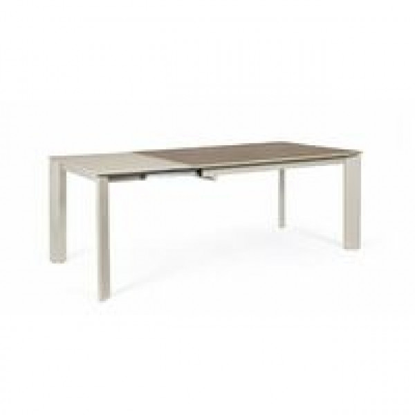 Tavolo allungabile Briva grigio-tortora 140-200x90 Bizzotto Andrea
