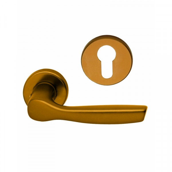 Maniglia Gabry Alluminio Bronzata Rosetta 8 Yale