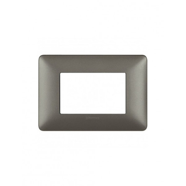Bticino matix placca 3 moduli iron