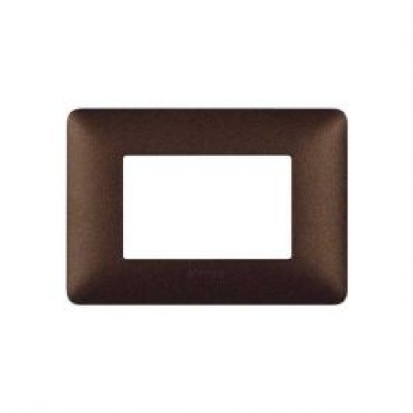 matix placca 3 posti marrone caffe
