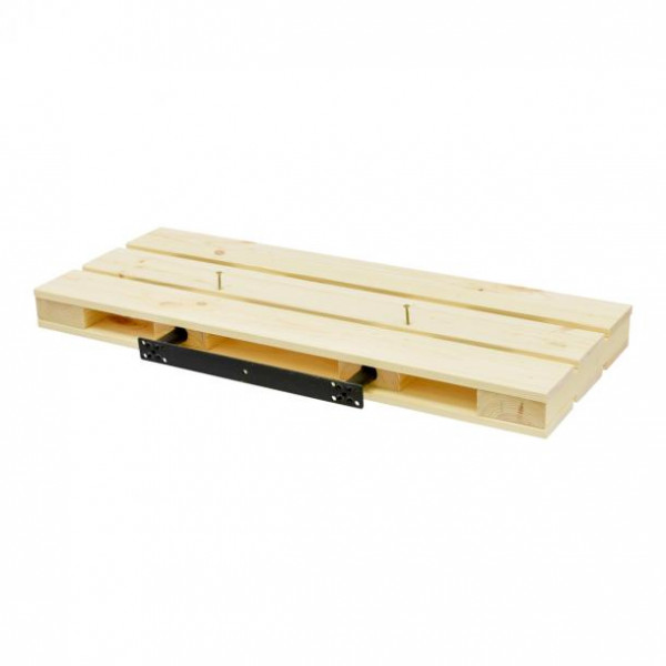 Mensola in legno naturale a forma di pallet Kimono 60X23,5 cm 