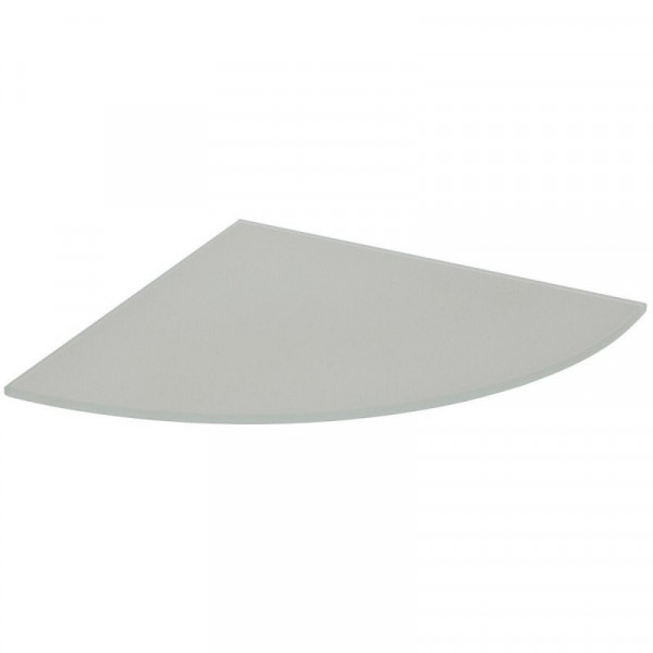 MENSOLA VETRO ANGOLARE SATINATO 250X250X6MM