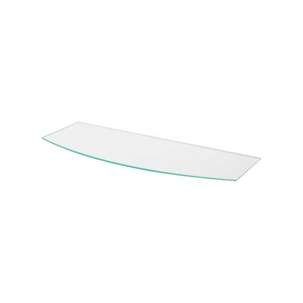 MENSOLA VETRO ARCO TRASPARENTE 600X150X6 MM 