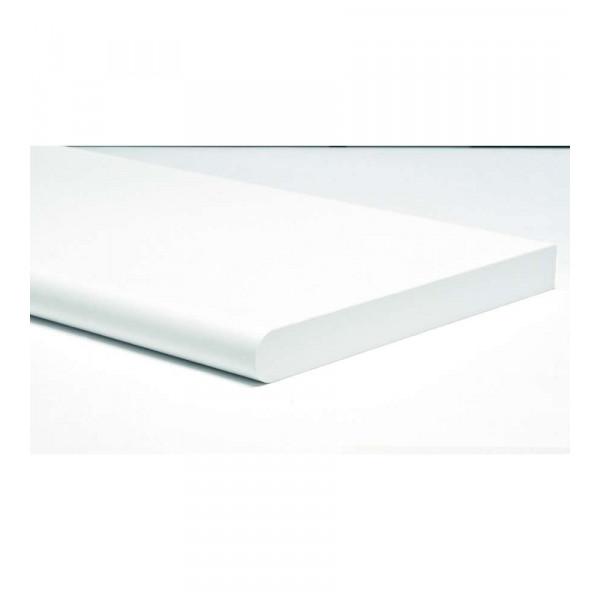 Mensola stondata bianca 25x250 x 1000 mm