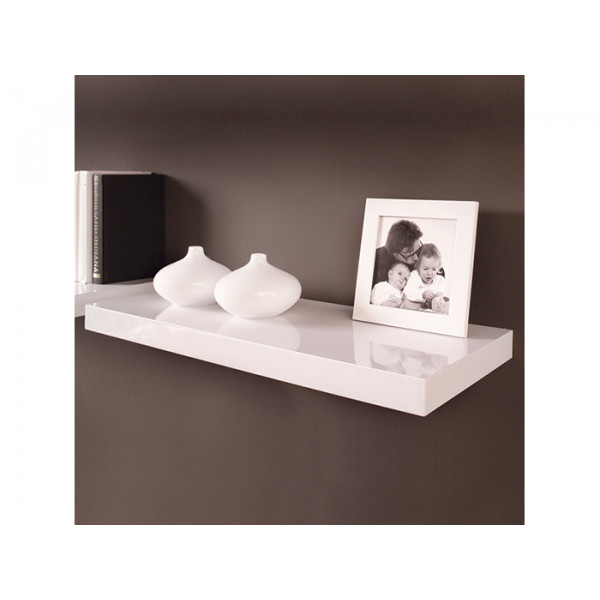 Mensola tamburata kimono 60,0 x 23,5 x 3,8cm bianco 