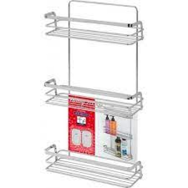 Mensola 3ripiani rettangolari  26x11x53cm linea francy