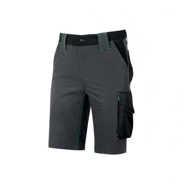 U-power pantalone da lavoro Mercury asphalt grey/green tg. xl