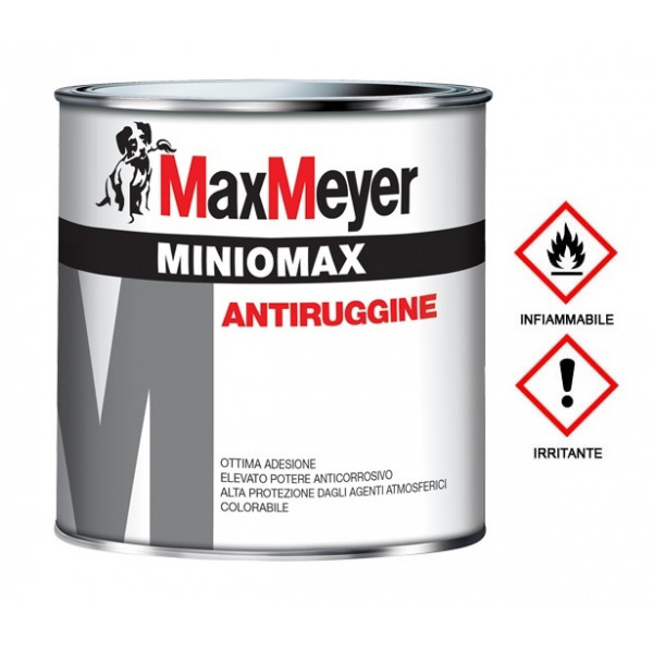 MINIOMAX ANTIRUGGINE  ARANCIONE SOLVENTE FLACONE DA  500 ML 