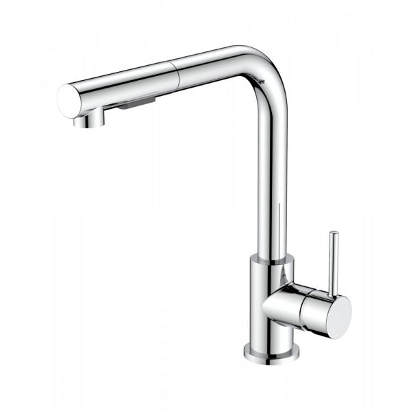 Miscelatore lavello alto con doccia estraibile - Serie Phoenix 2 funzioni 40 cm 3/8"