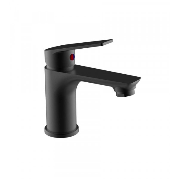 Rubinetto Idro-Bric Flessibile seire KALOS  3/8"F 35cm Nero per Lavabo D.35mm
