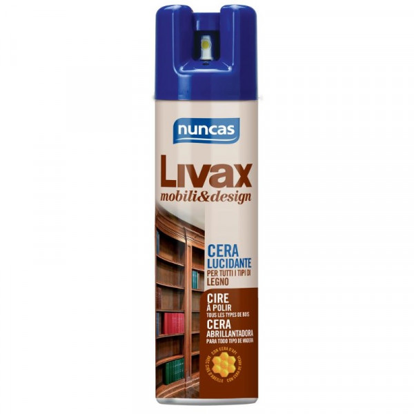 Nuncas Livax cera lucidante mobile spray flacone da 300ml