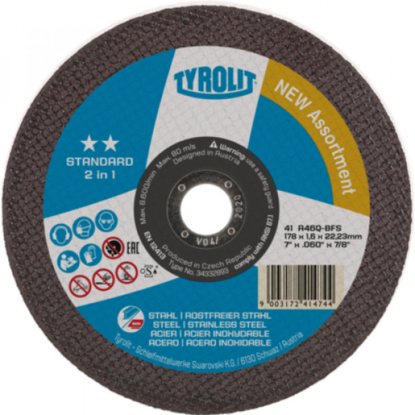 Tyrolit Disco da taglio 125X1.6X22.23 mm 