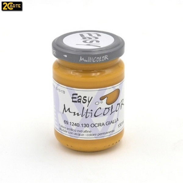 Multicolor Easy 130 ml - 1240 Ocra Gialla - Colore Brillante e Versatile per i Tuoi Progetti Creativi!