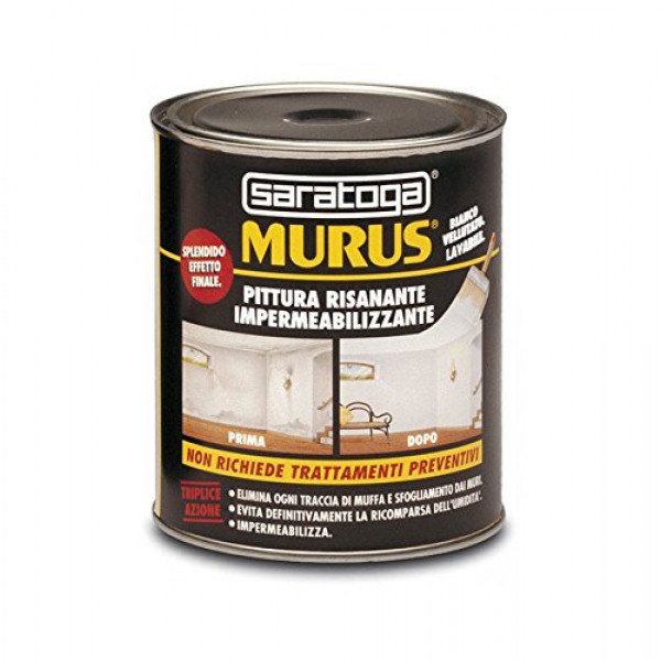 Pittura impermeabilizzante Murus Saratoga flacone da 1Lt