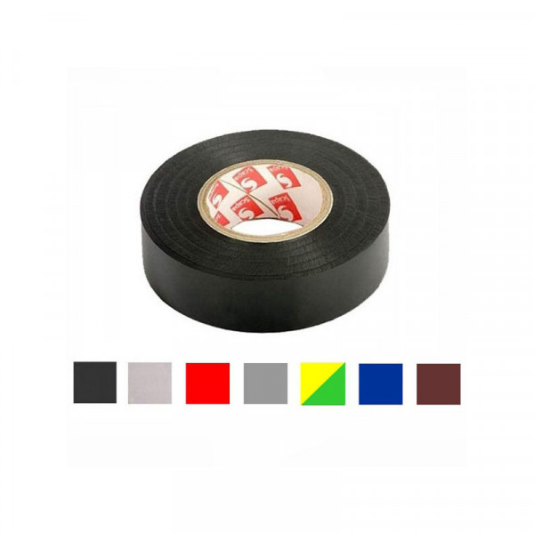 Vigor nastro isolante antifiamma grigio 25 metri mm. 19