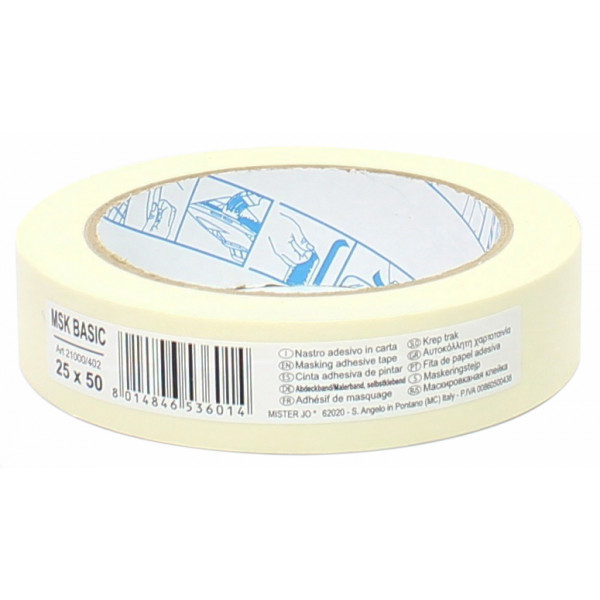 Geko Adesivo Di Mascheratura Protezione Vernice 25Mm X 50M 
