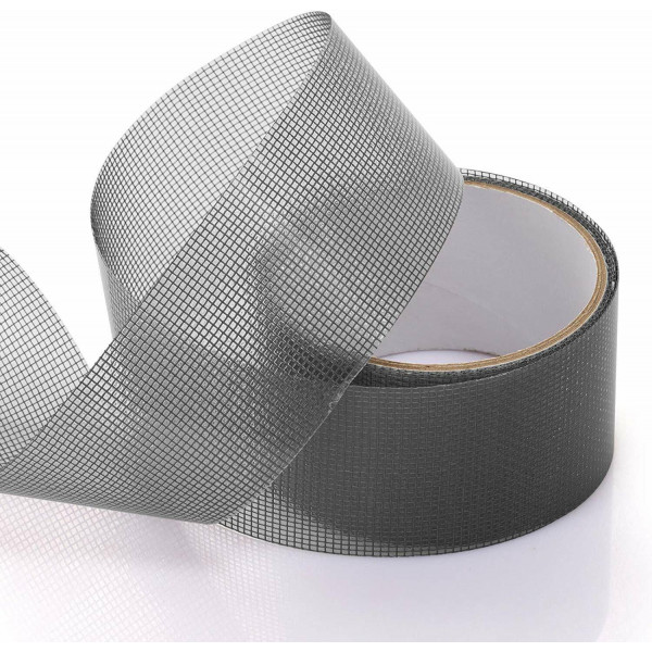Nastro fibra di vetro adesivo per riparazione telo zanzariera  200 x 5 cm 
