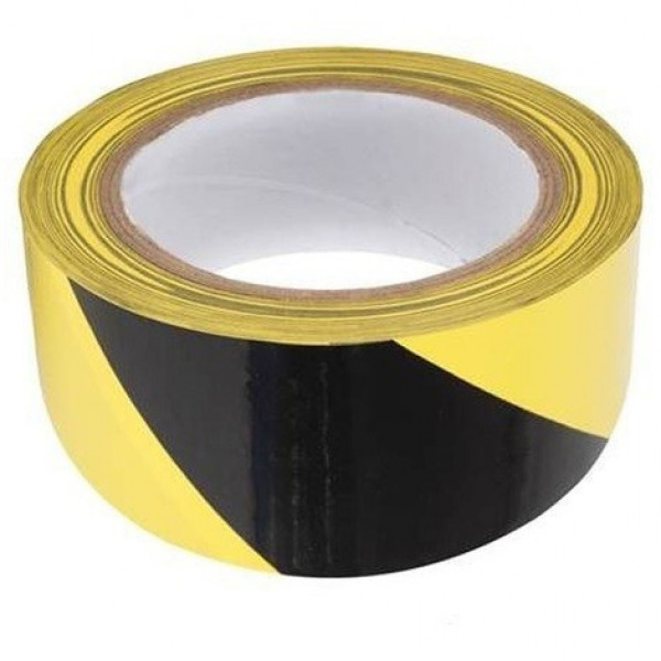 Geko Nastro Segnaletico Nero e Giallo - 30 m x 5 cm