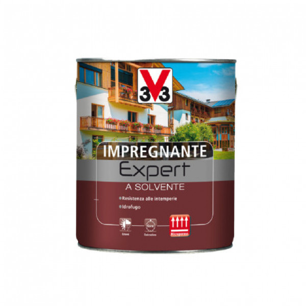 V33 impregnante a solvente expert noce antico flacone da 750 ml 