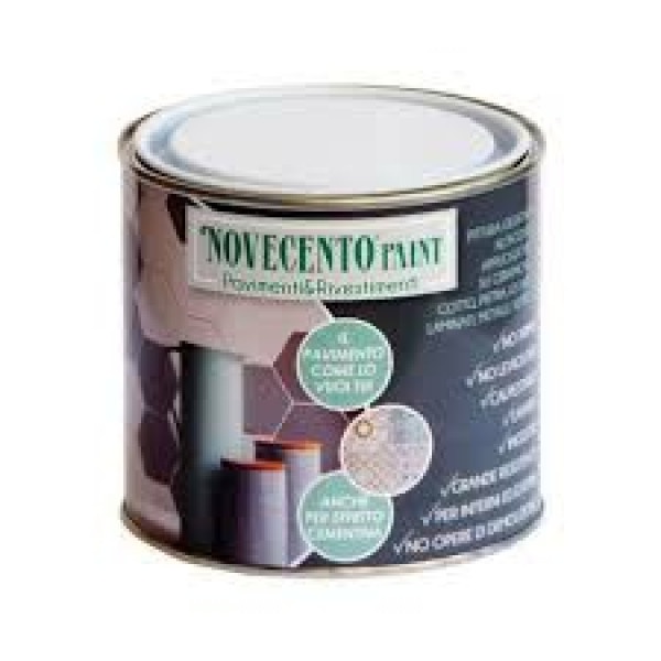Novecento paint pavimenti & rivestimenti nero perfetto Flacone da 500 ml 