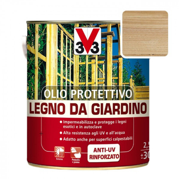 V33 OLIO TERRAZZE E LEGNO FLACONE DA 2.5 LT 